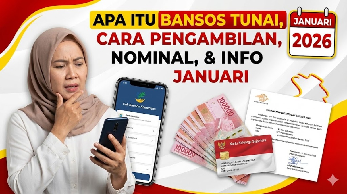 Apa Itu Bansos Tunai 2026: Jenis Bantuan, Cara Pengambilan, Nominal, dan Info Januari 2026