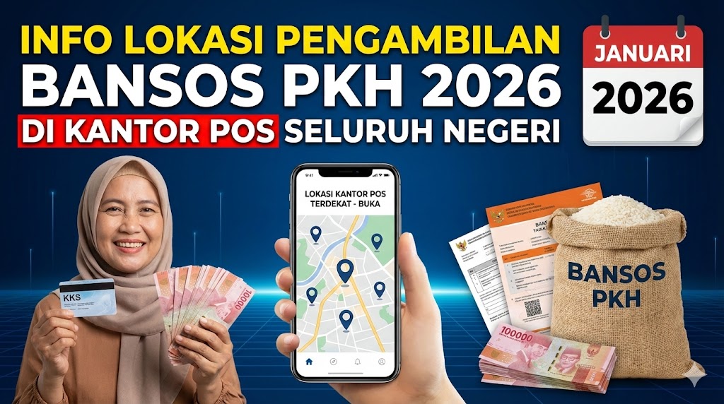 Info Lokasi Pengambilan Bansos PKH 2026 di Kantor Pos Seluruh Negeri