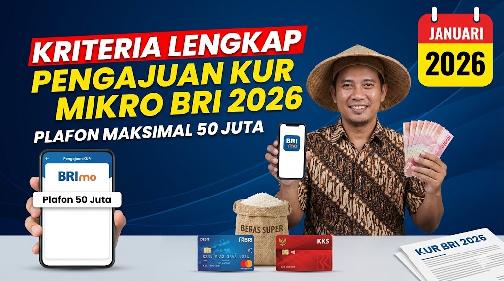 Kriteria Lengkap Pengajuan KUR Mikro BRI 2026 Plafon Maksimal 50 Juta