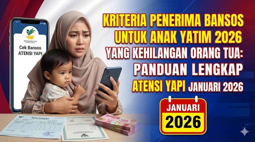 Kriteria Penerima Bansos untuk Anak Yatim 2026 yang Kehilangan Orang Tua: Panduan Lengkap ATENSI YAPI Januari 2026