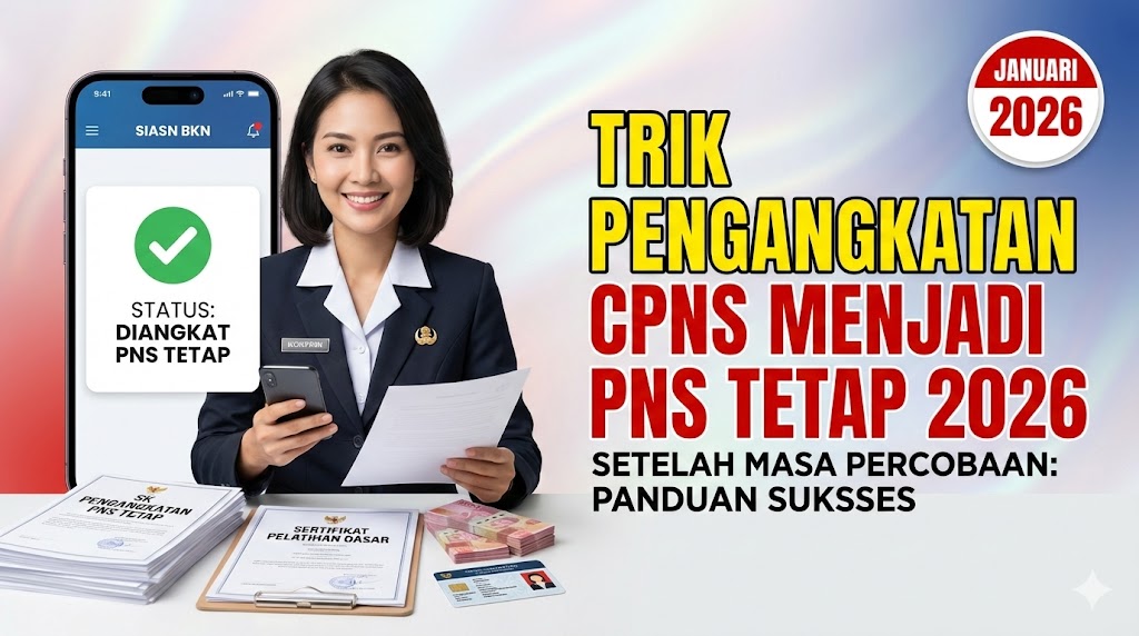 Trik Pengangkatan CPNS Menjadi PNS Tetap 2026 Setelah Masa Percobaan: Panduan Sukses Januari 2026