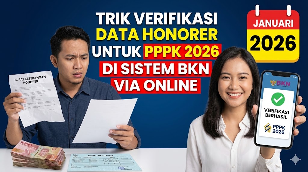 Trik Verifikasi Data Honorer untuk PPPK 2026 di Sistem BKN via Online